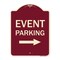 Signmission Event Parking W/ Left Right Arrow Heavy-Gauge Aluminum Architectural Sign, 24" x 18", BU-1824-24062 A-DES-BU-1824-24062 - alternate 1